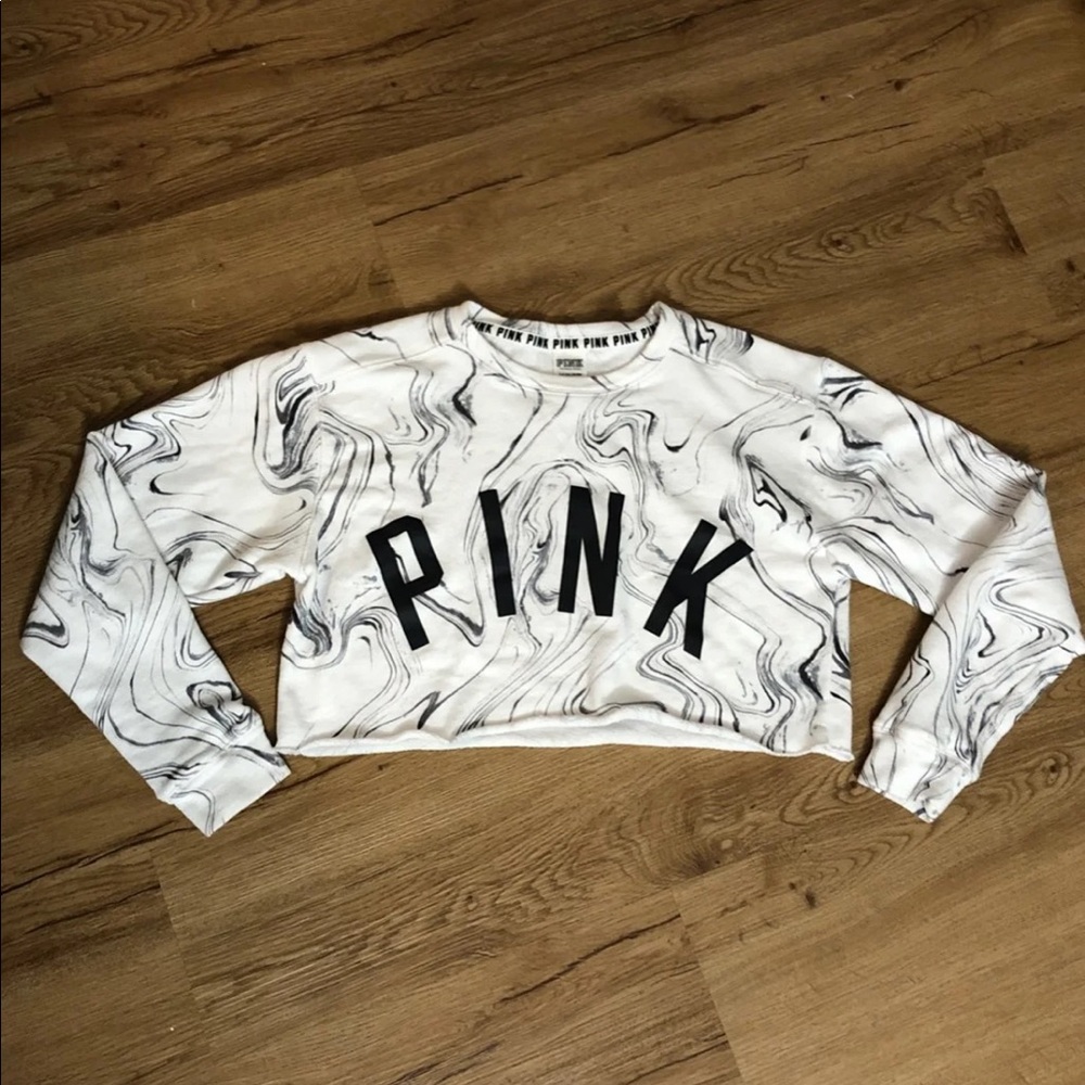 Victoria's Secret PINK Rare Marble Crop Top
